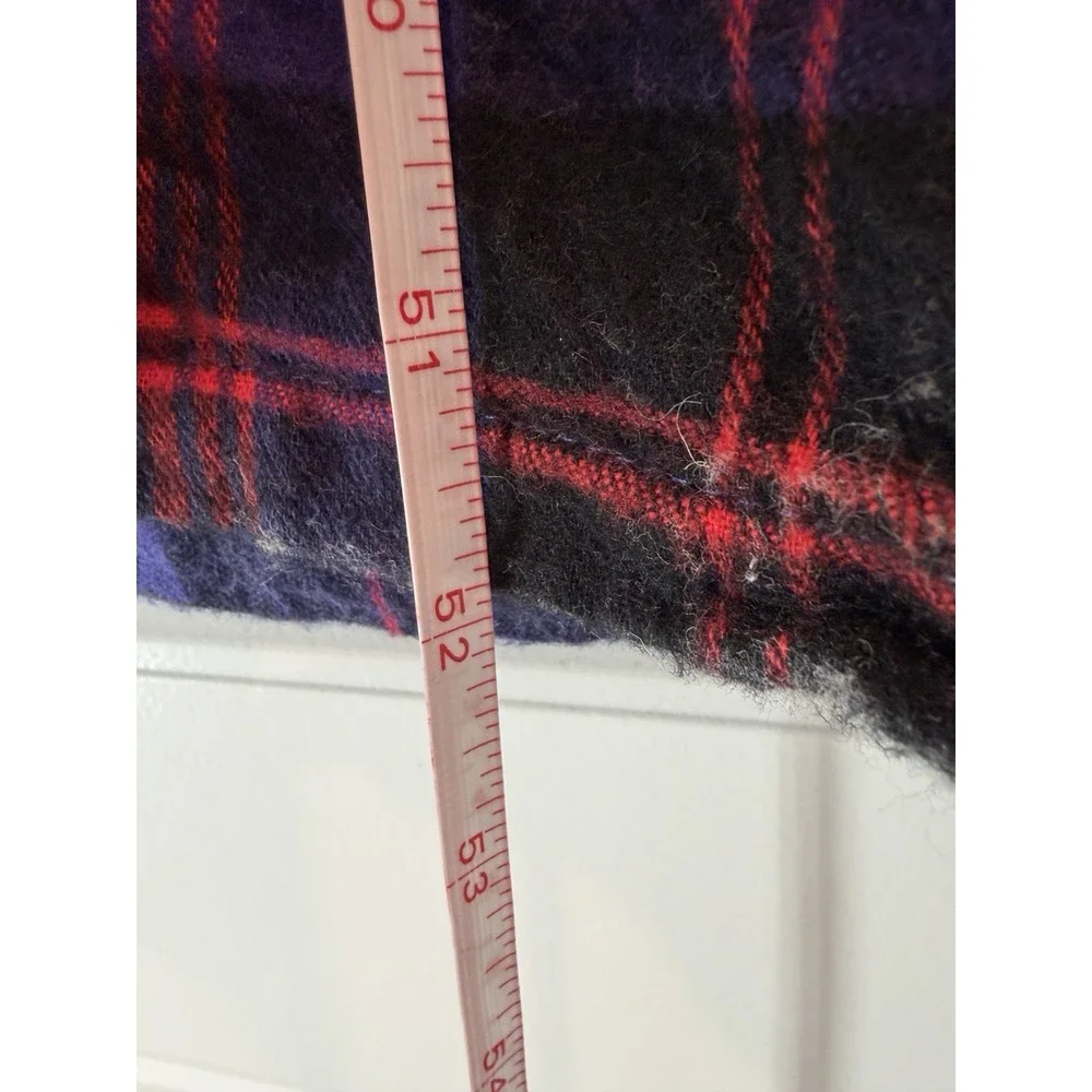 LL Bean Robe 100% Cotton Plaid Flannel Robe Size Medium Loungewear Sleepwear